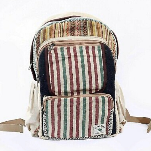 Handmade Hemp Backpack Unisex main image 3